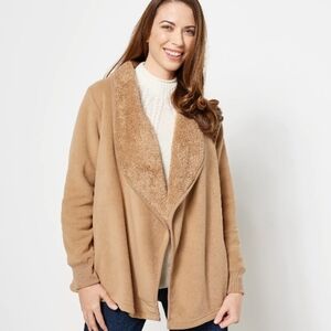Koolaburra by Ugg Bonded Sherpa Jacket Top Cardigan